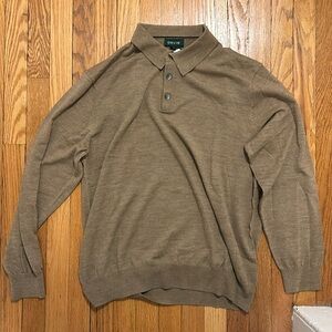 Orvis Long Sleeve Polo Merino Wool